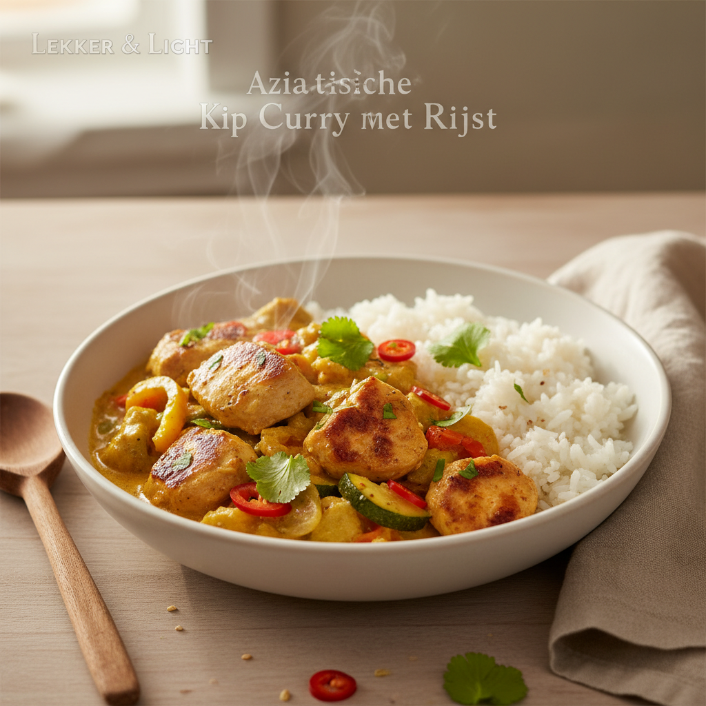Aziatische Kip Curry met Rijst