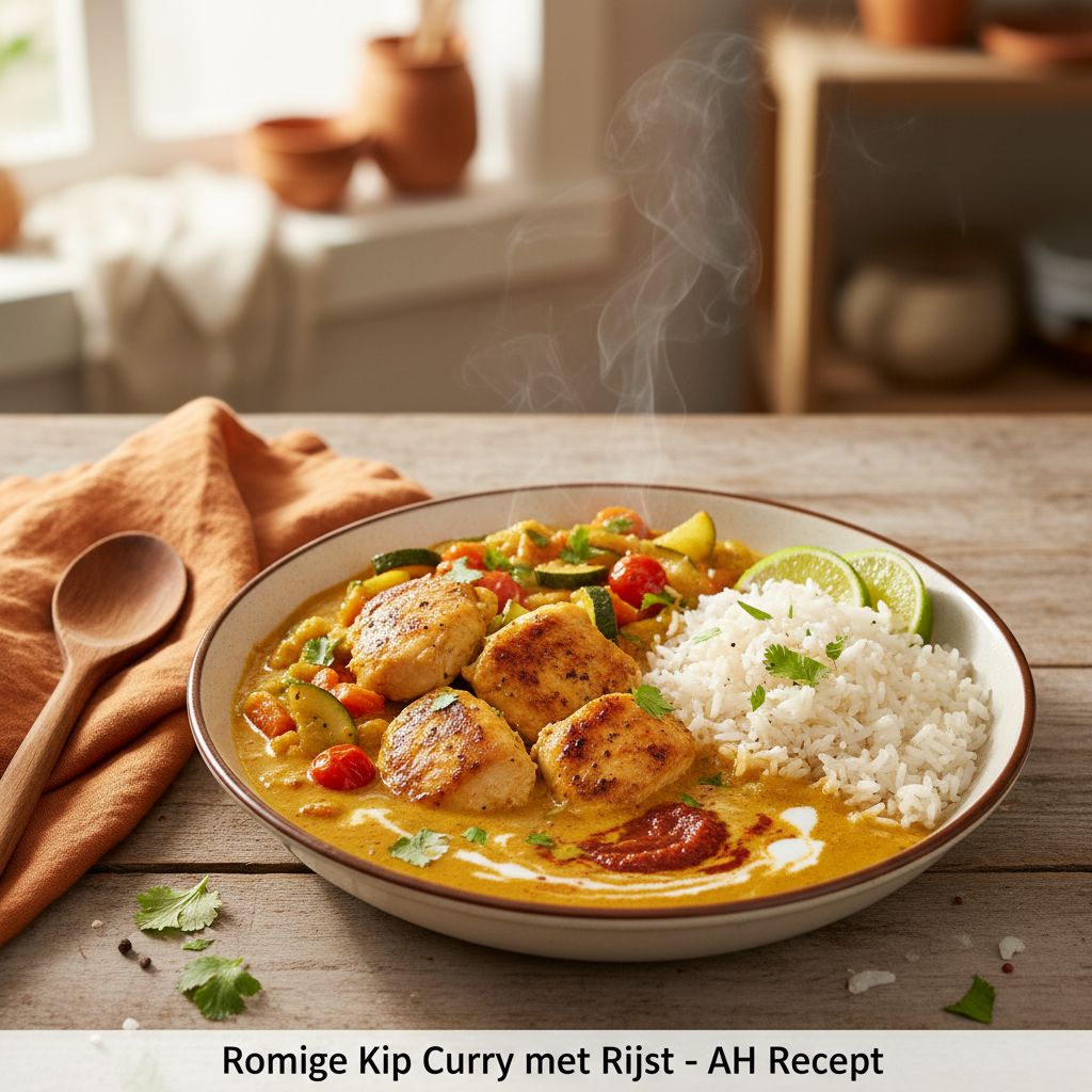 Romige Kip Curry met Rijst